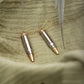 Bullet Dangle Silver And Gold Unique Earrings