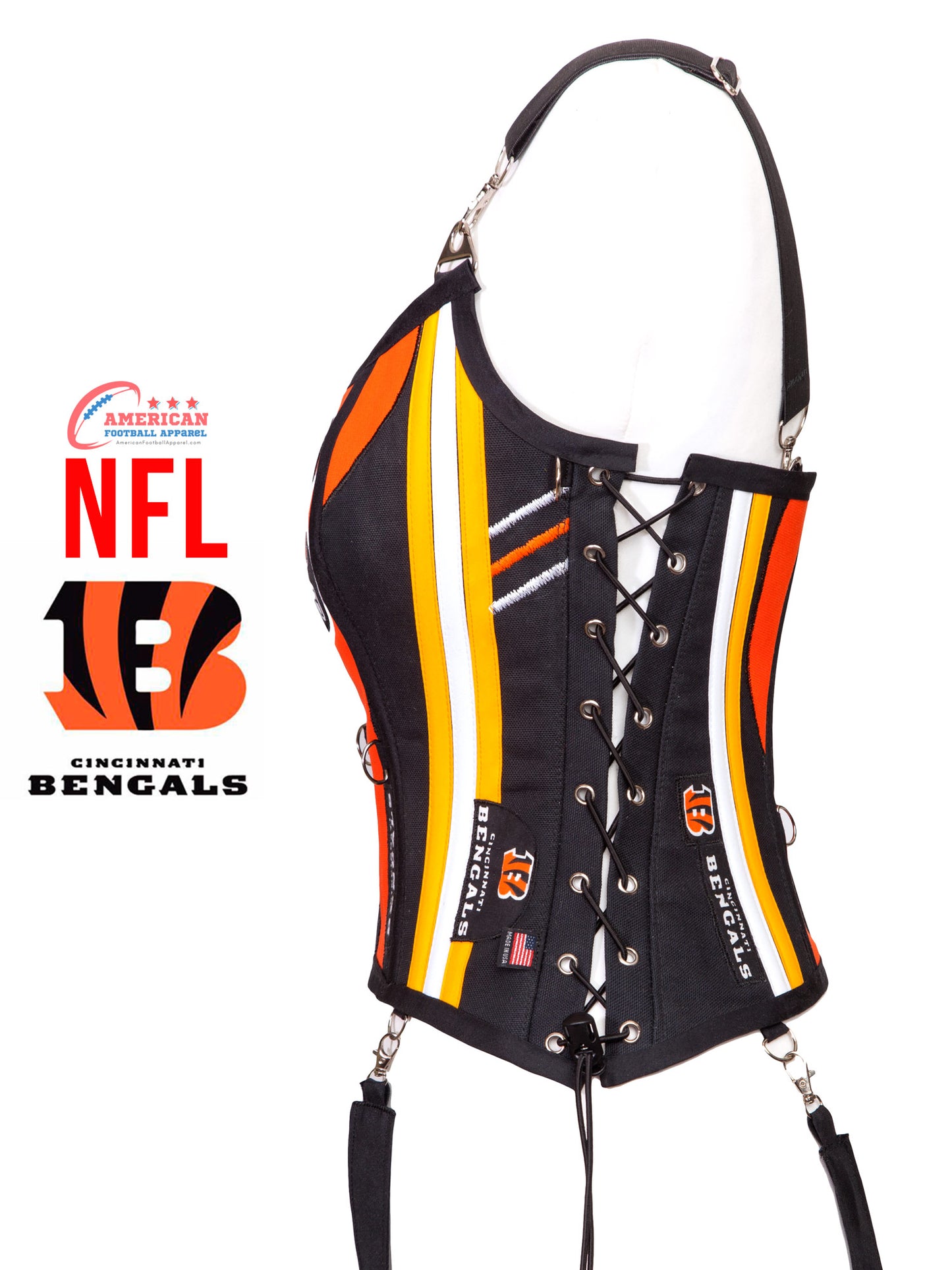 Cincinnati Bengals NFL Football Team Corset Bustier Top