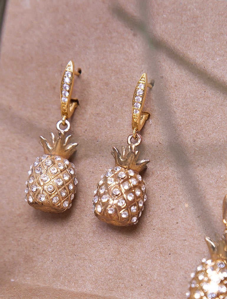 Handmade Elegant Pineapple Earrings