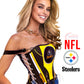 Pittsburg Steelers NFL Football Team Corset Bustier Top