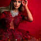 Red Princess Couture One-Of-A-Kind Gown