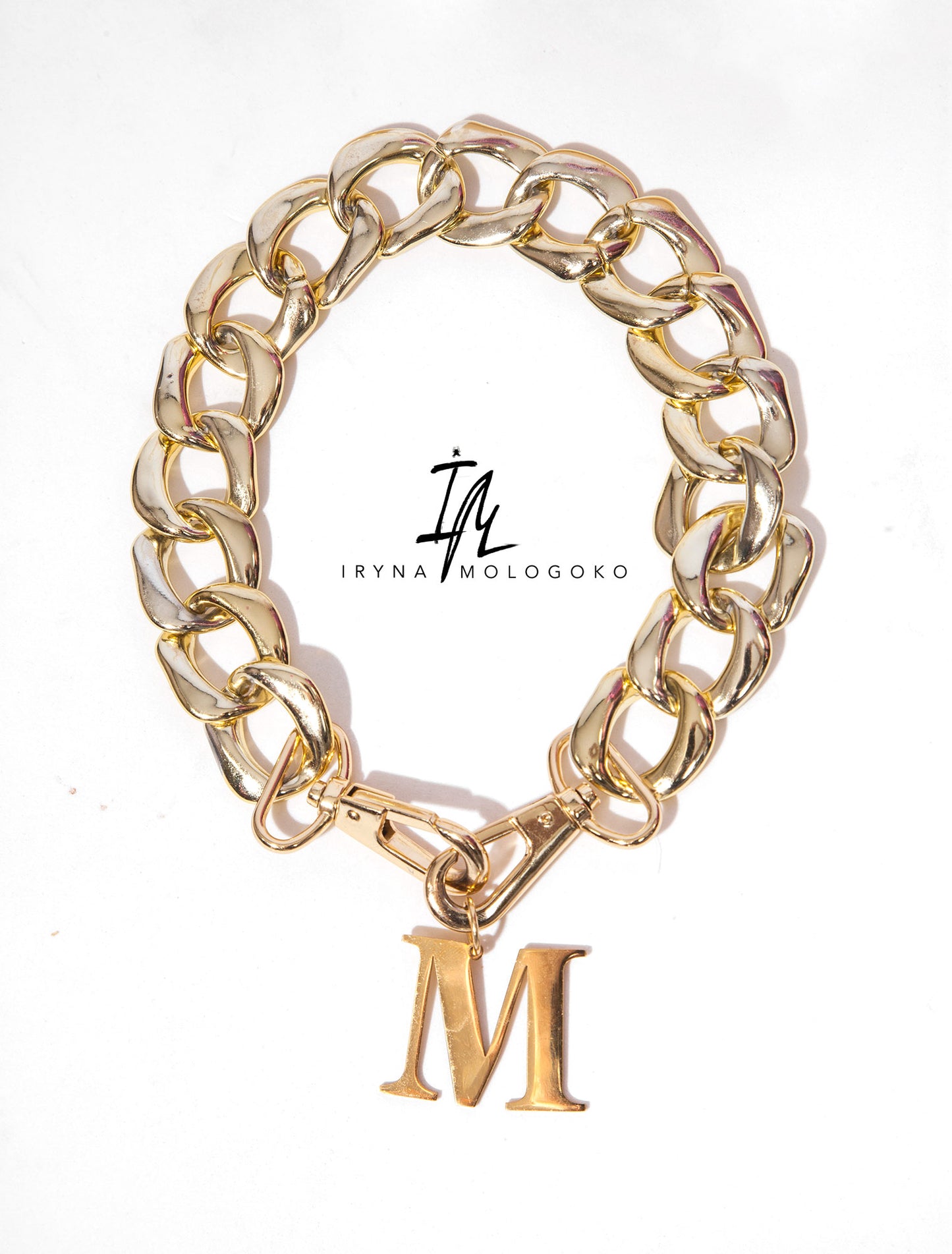 Chunky Personalized Monogram Initial Necklace Transformer