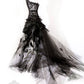 Syrena Tulle Wave High-Low Gothic Tulle Skirt